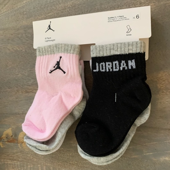 Nike Jordan Jumpman Toddler Ankle Socks 6-Pack Size 2-4 Years - Picture 2 of 5